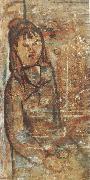 Amedeo Modigliani, Femme assise tenant un verre (mk39)